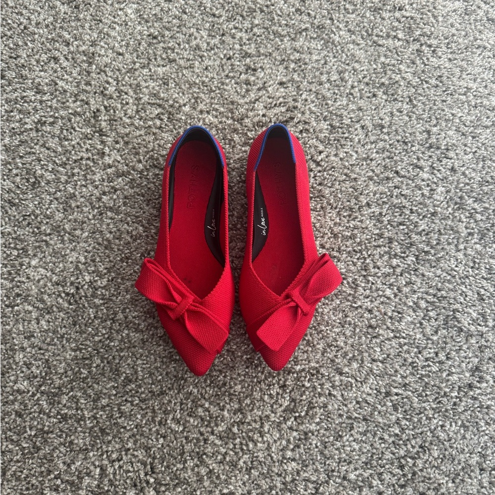 Rothy's Red Bow Flats